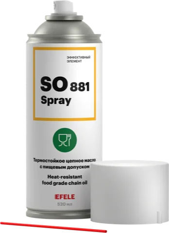 Термостойкое цепное масло с пищевым допуском EFELE SO-881 SPRAY